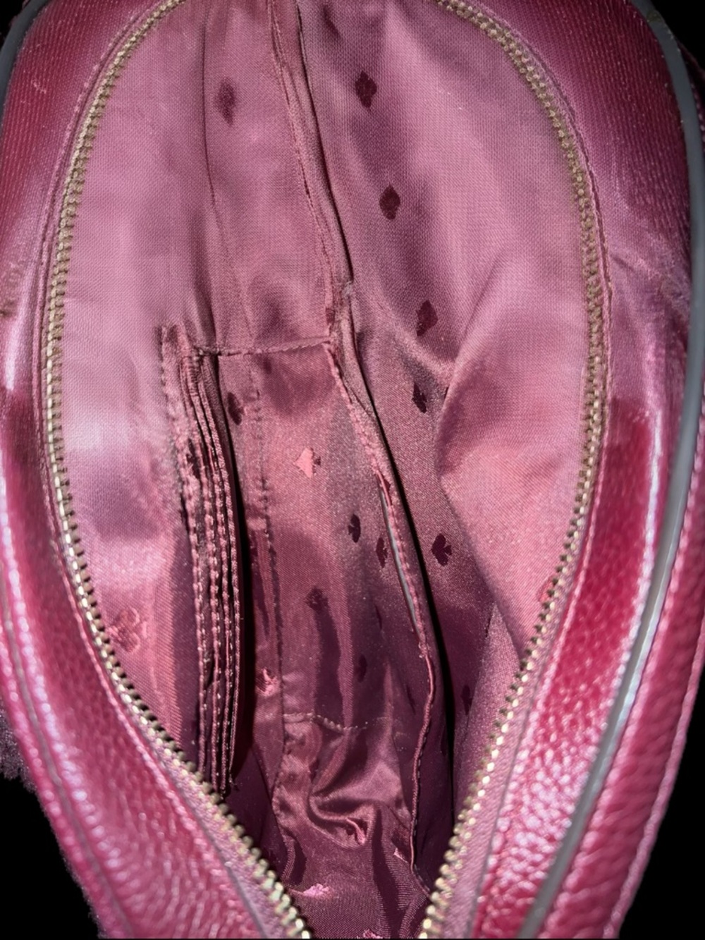 kate spade Pebbled Leather Crossbody in Burgundy Wine - Picture 3 of 4